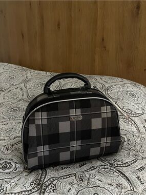 DEJUNO Plaid Dome Cosmetic Case x2
